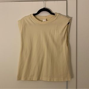 Yellow Shoulder Tank